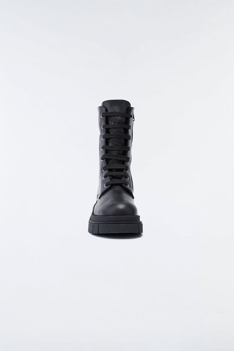 WARRIOR shearling-lined (R) Leather combat boot for men 3