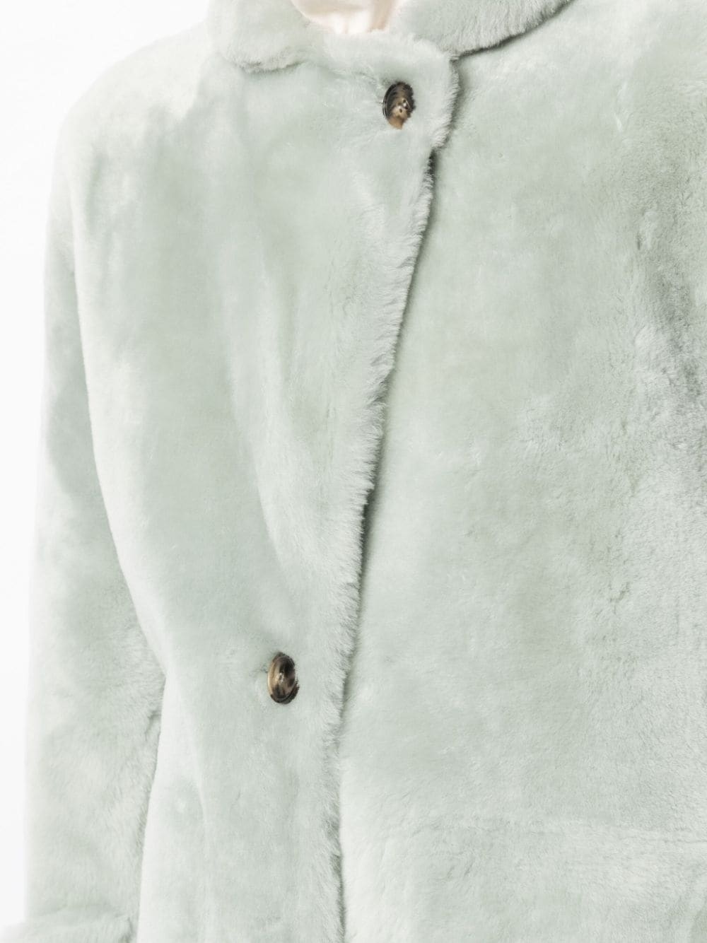 button-up mid-length coat - 5