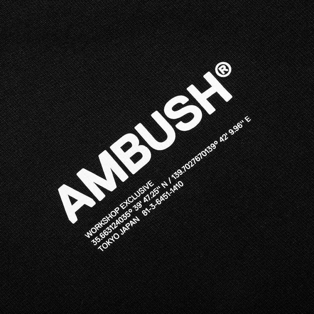 AMBUSH WORKSHOP HOODIE - BLACK/CLOUD DANCER - 3