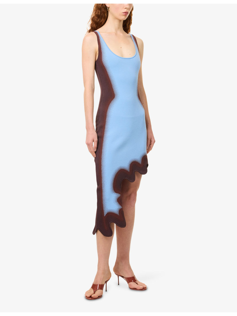 Aster Stretch-Knit Midi Dress 3