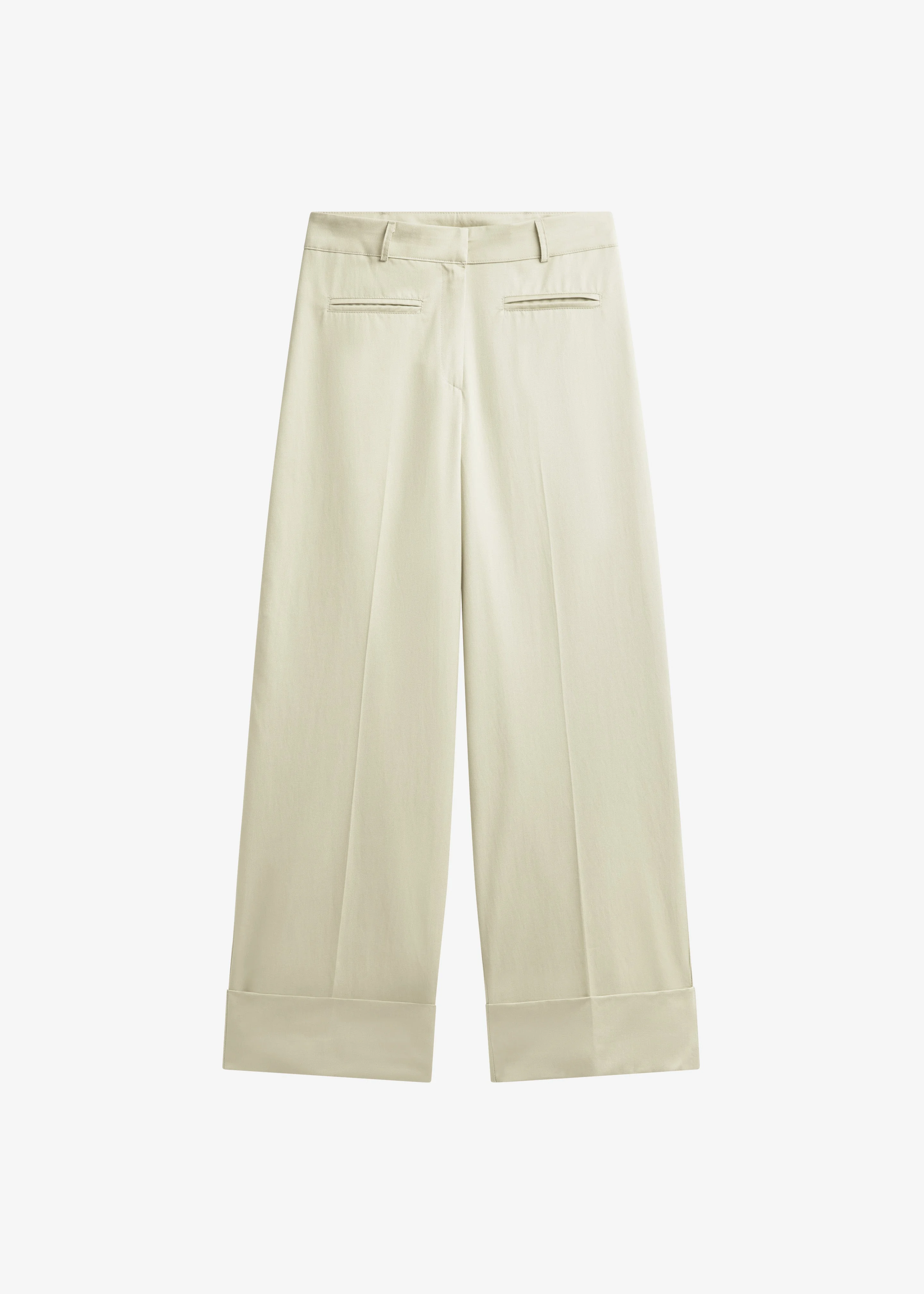 Corris Straight Cuff Trousers - Beige - 1