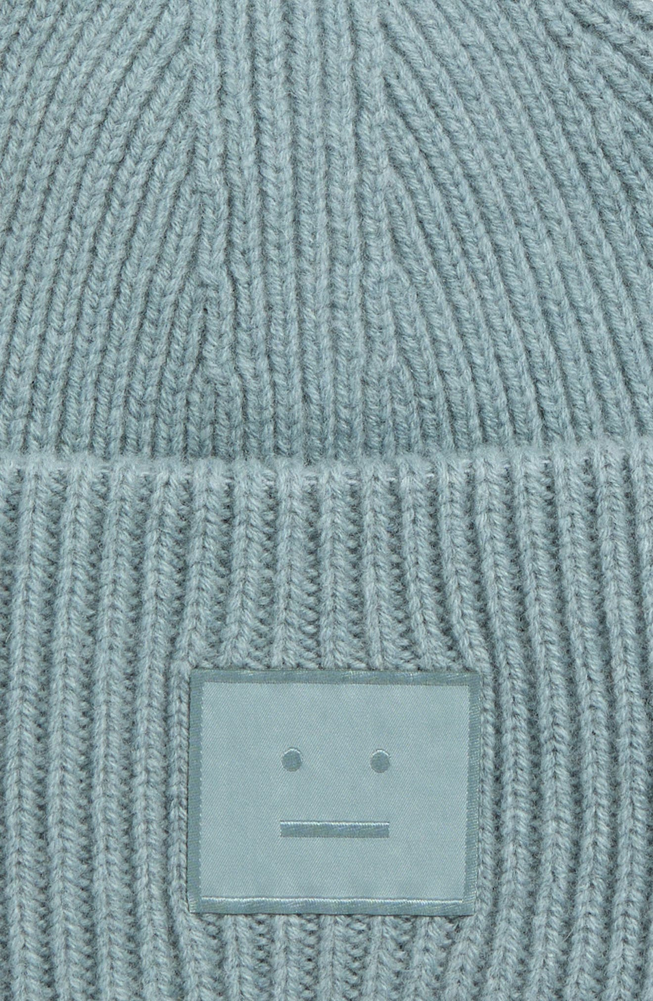 Acne Studios Pana Face Wool & Yak Hair Beanie in Dusty Blue at Nordstrom - 2