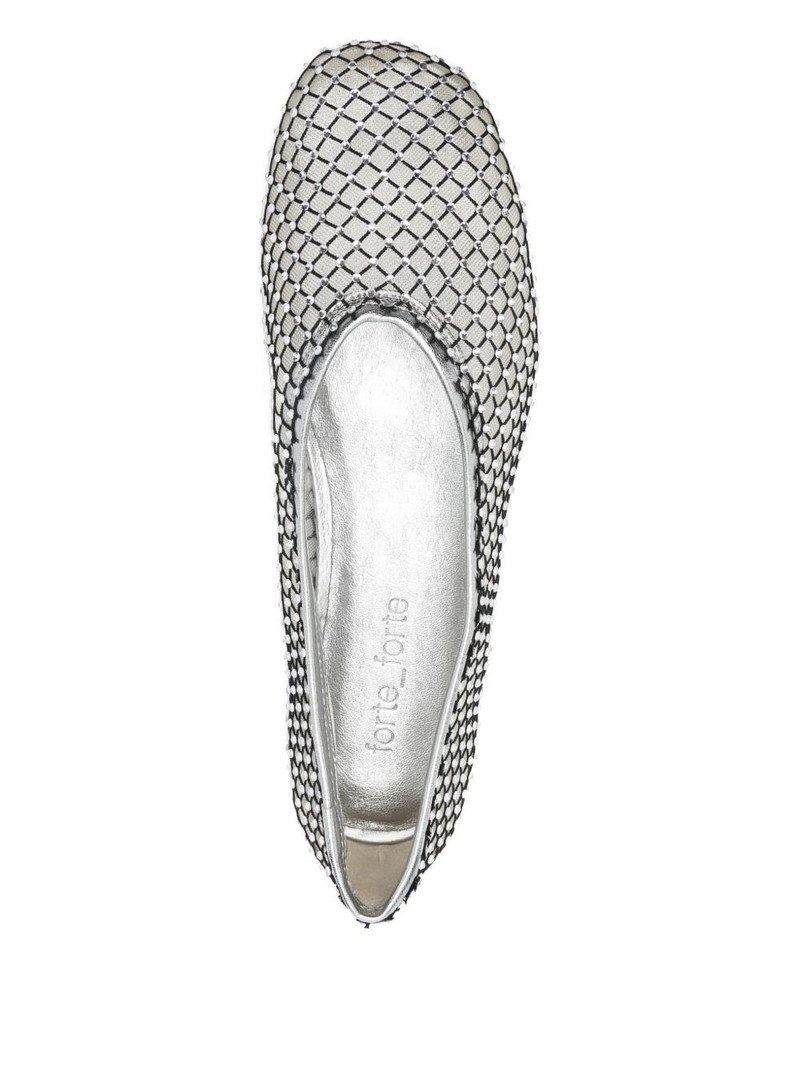 mesh-embellished ballet flats 4