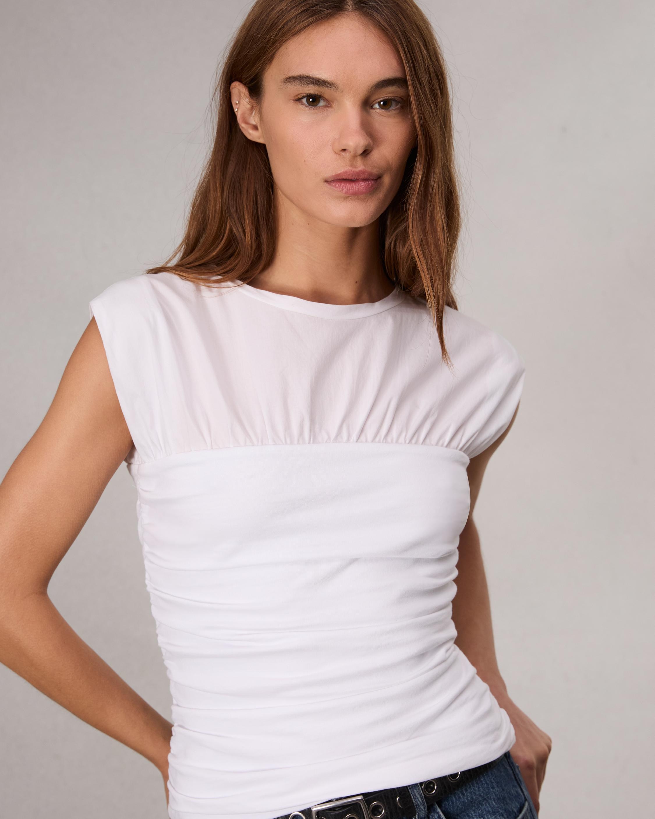 Mica Banded Cotton Top - 6