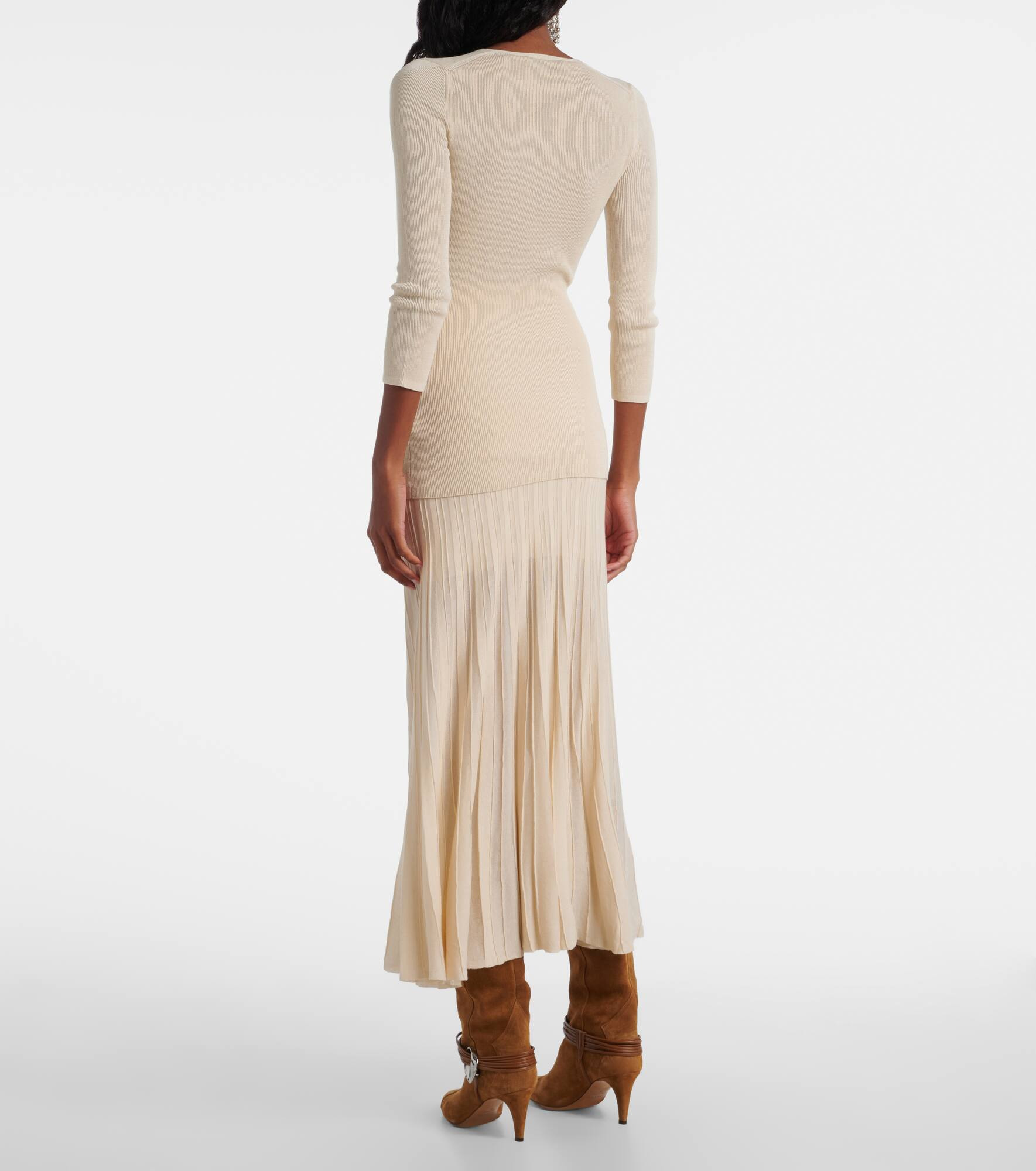 Felicia knitted cotton-blend top - 3