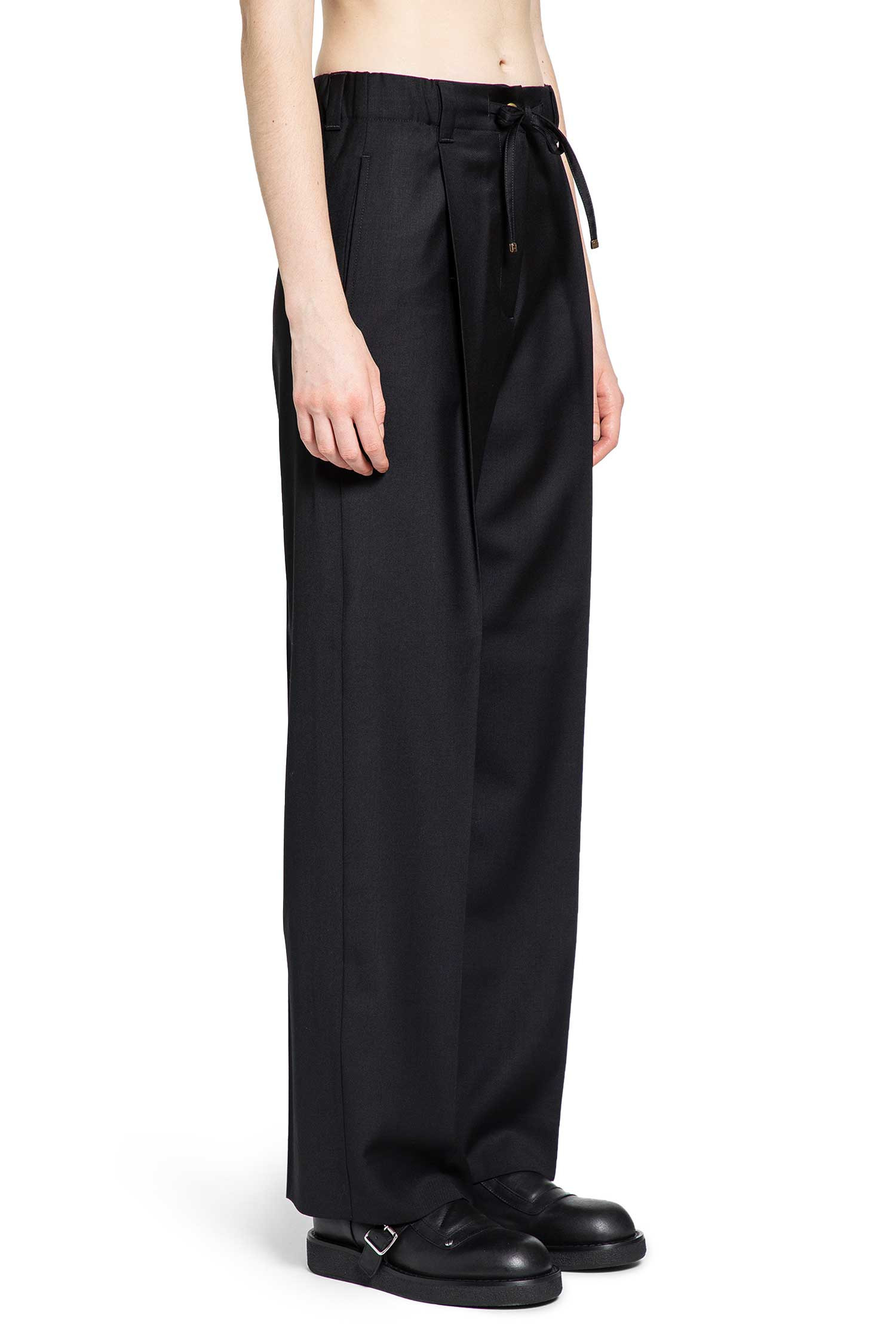 Wool Gabardine Tailored Pants - 2