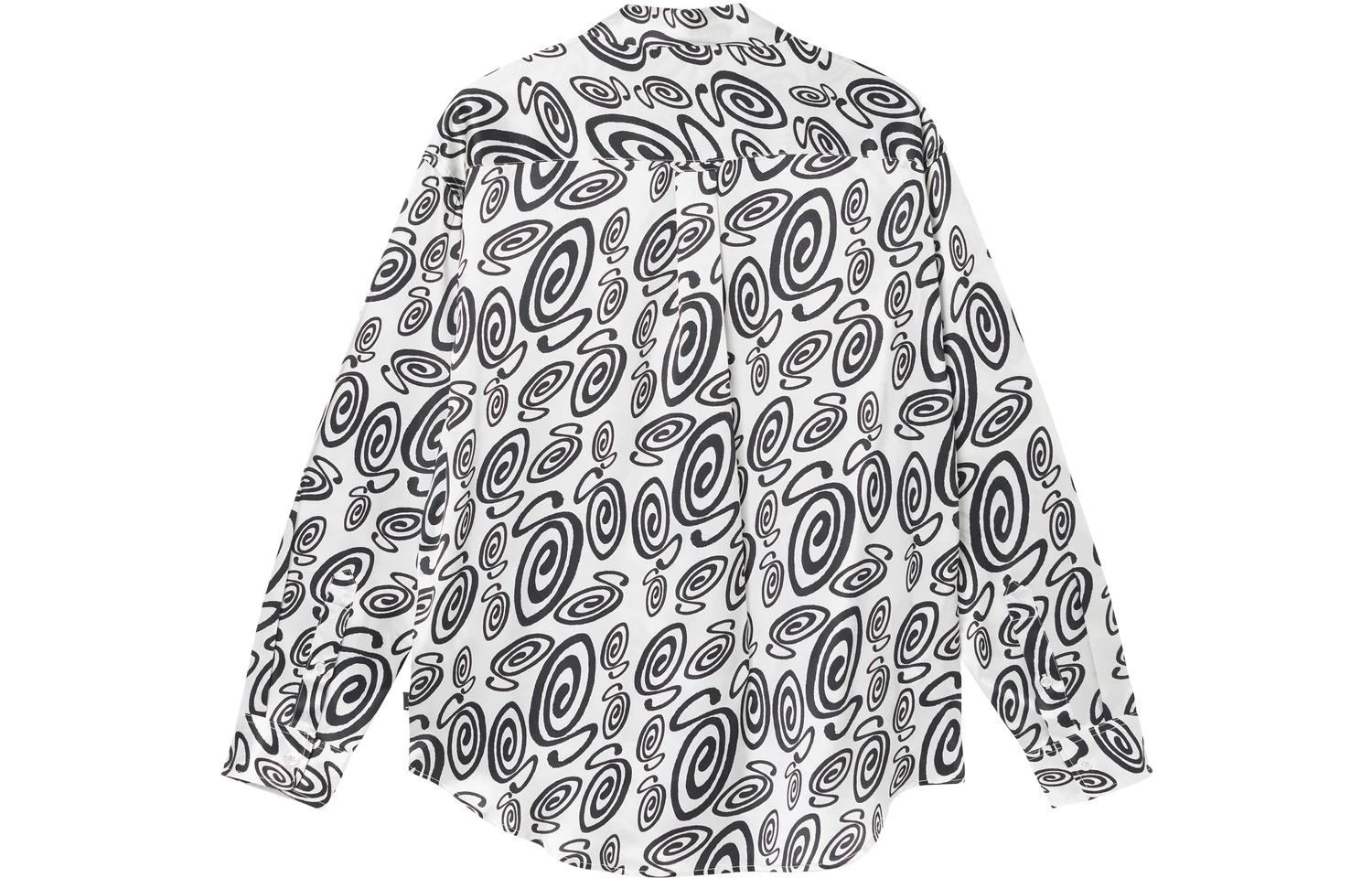 Stussy Swirly S Silk Shirt 'White' 1110242 - 2