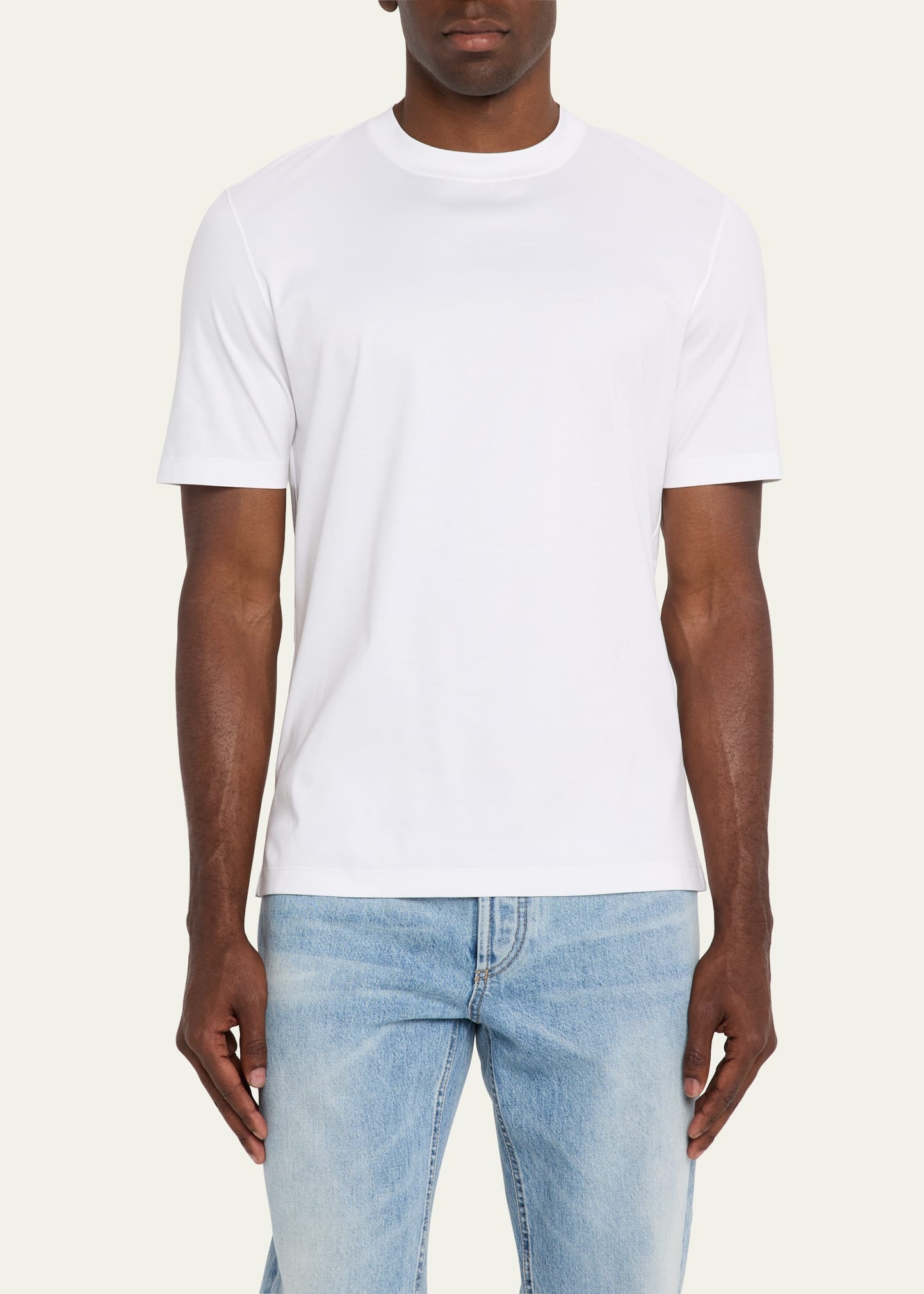 Men's Cotton Jersey Crewneck T-Shirt - 4