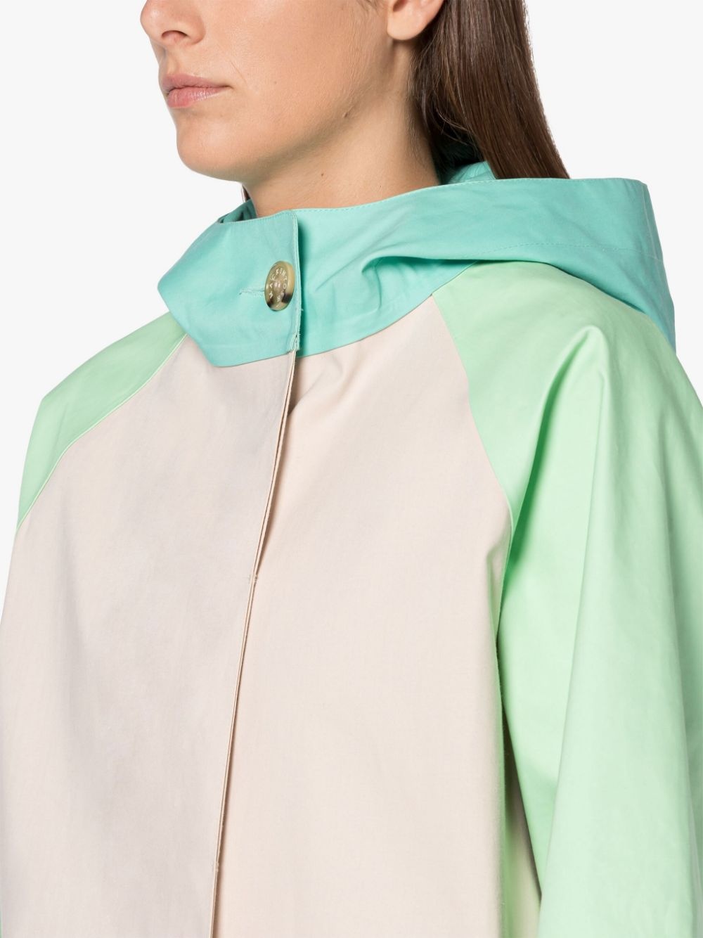 ORLA BONDED COTTON HOODED COAT - 6