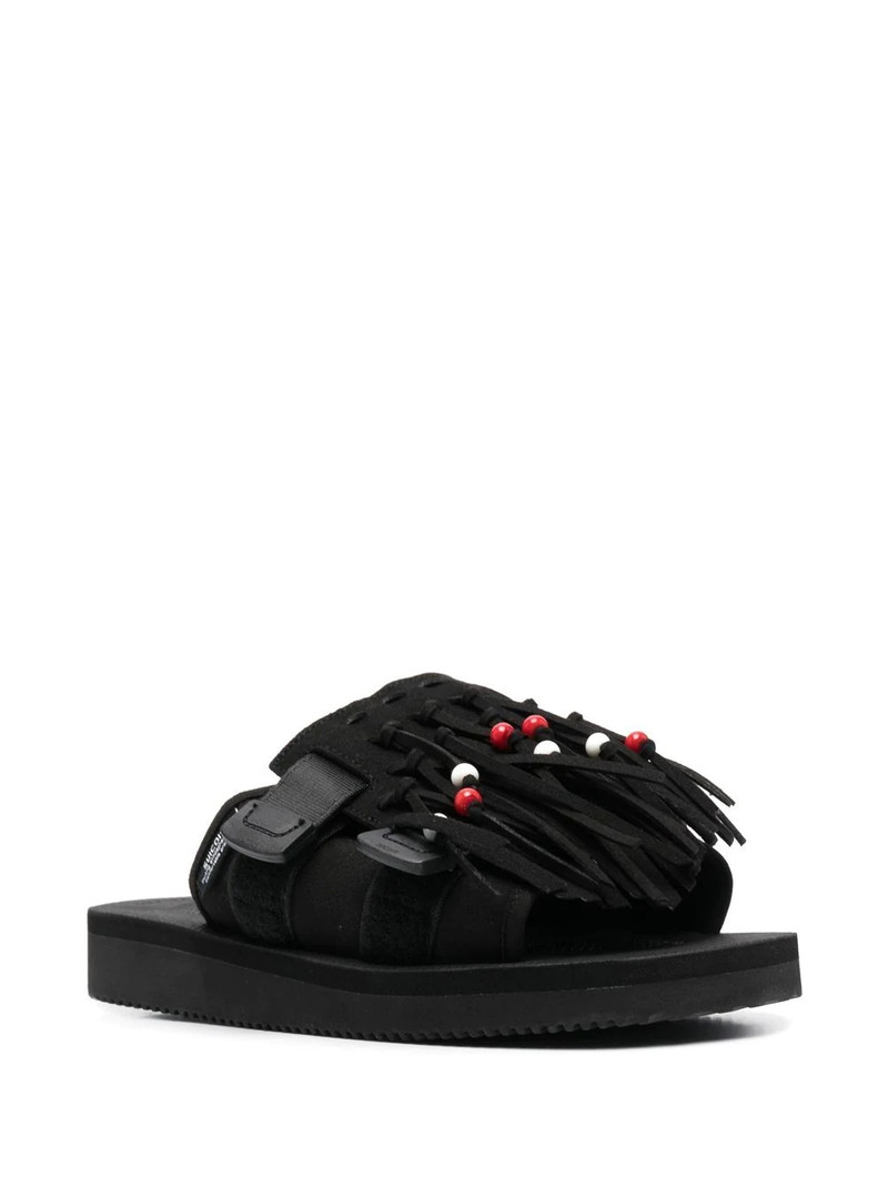 Suicoke MOTO-Cab fringed sandals outlook