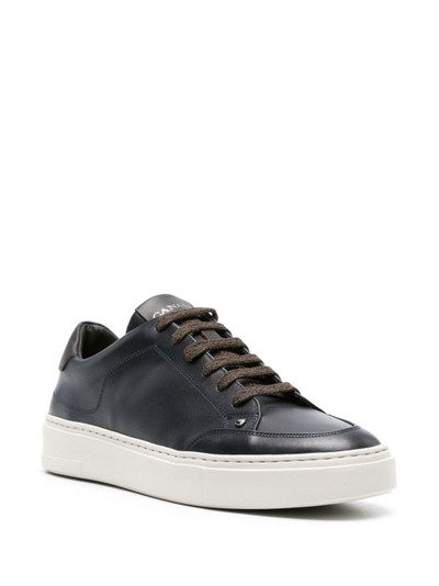 Canali leather low-top sneakers outlook