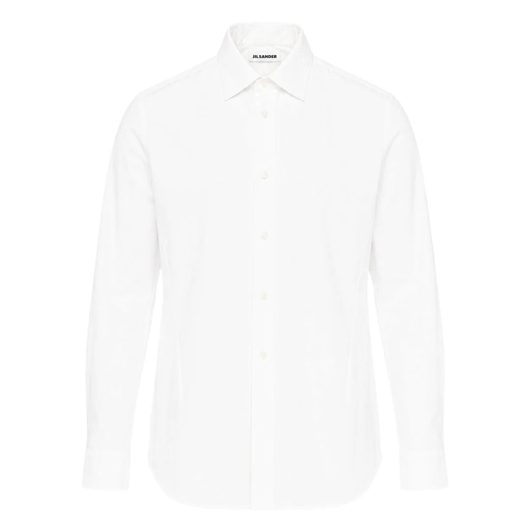 Organic Cotton Poplin Long Sleeve Shirt - 1