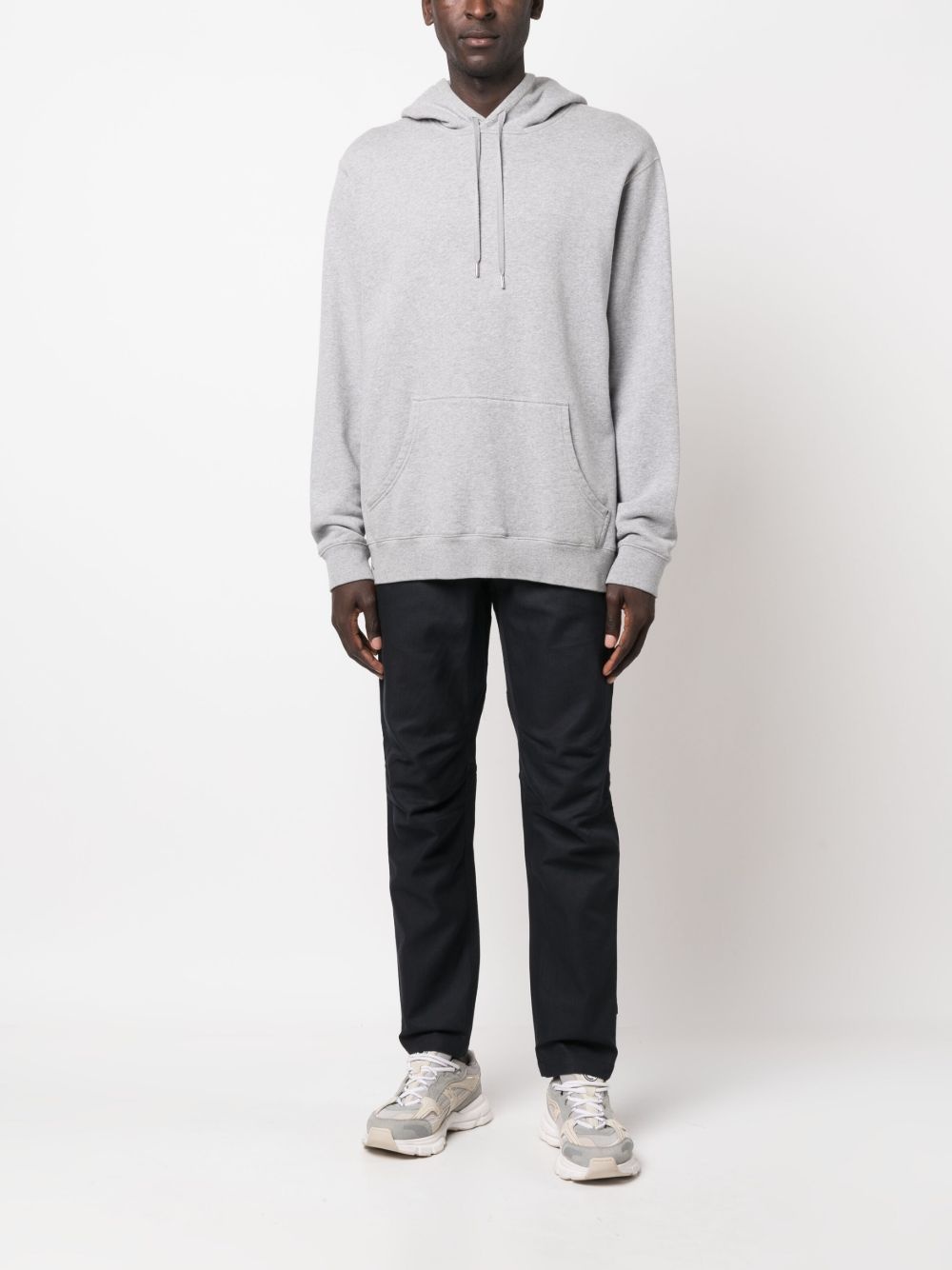 logo-patch straight-leg  trousers - 2