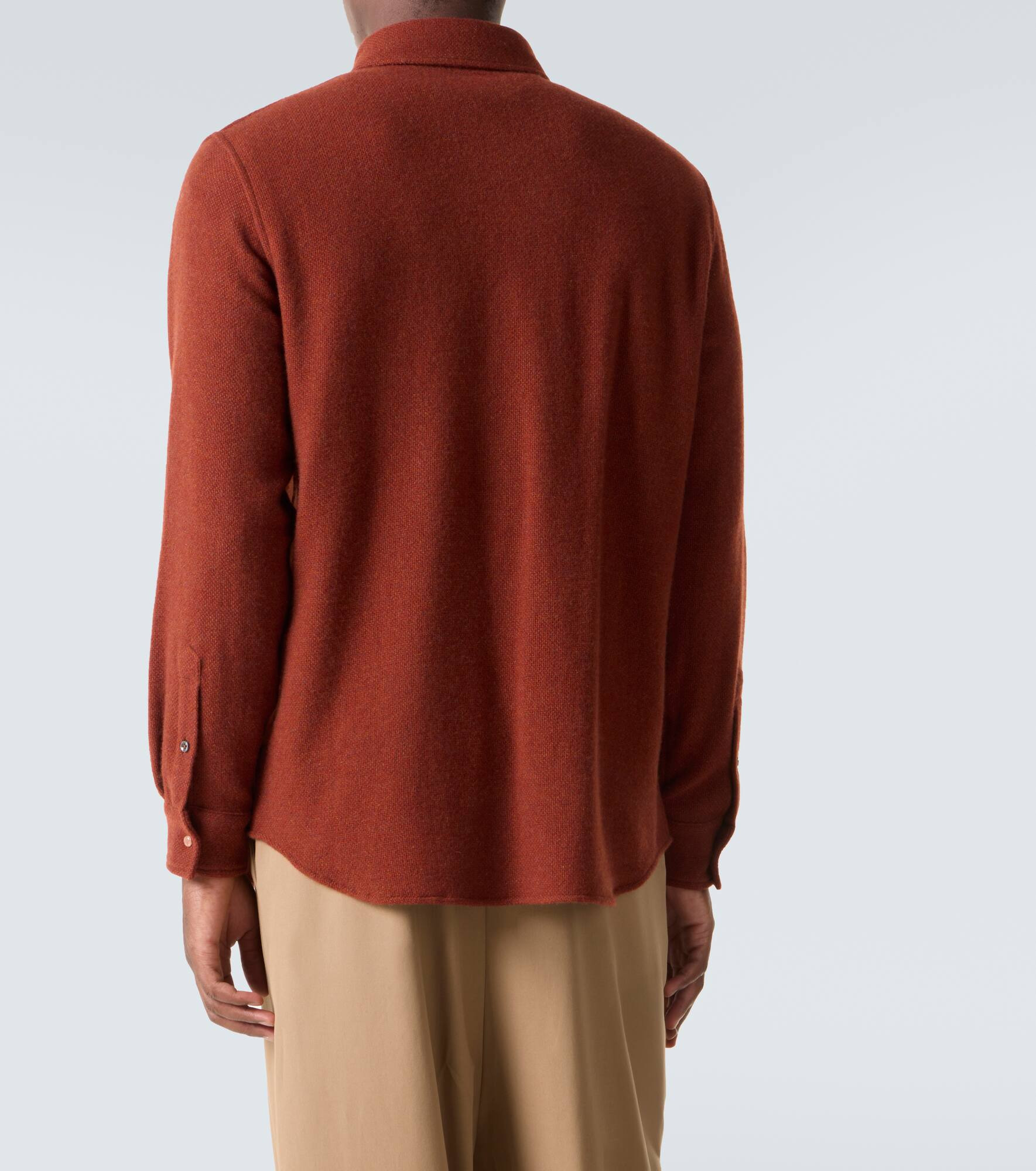 Cashmere shirt with sunstone - 4