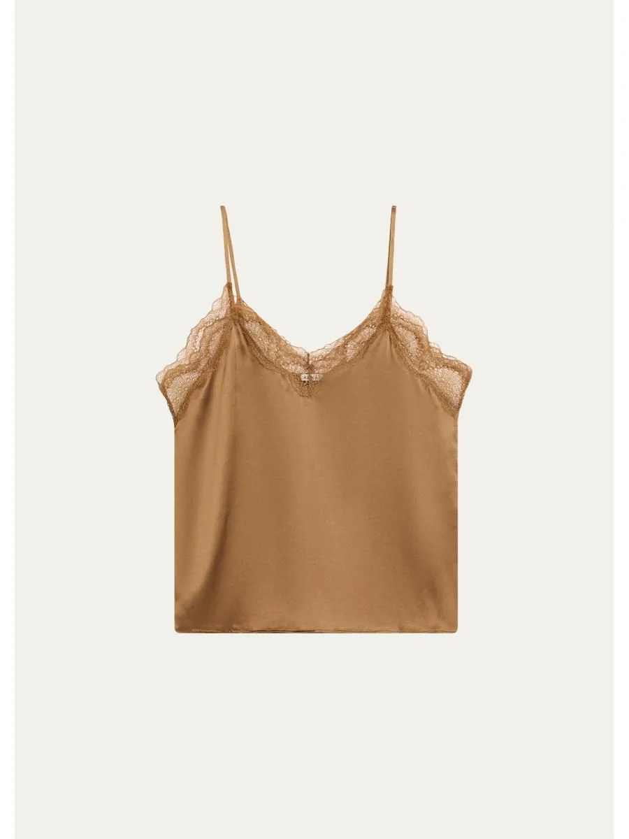 Silk Lace Tank Top - 1