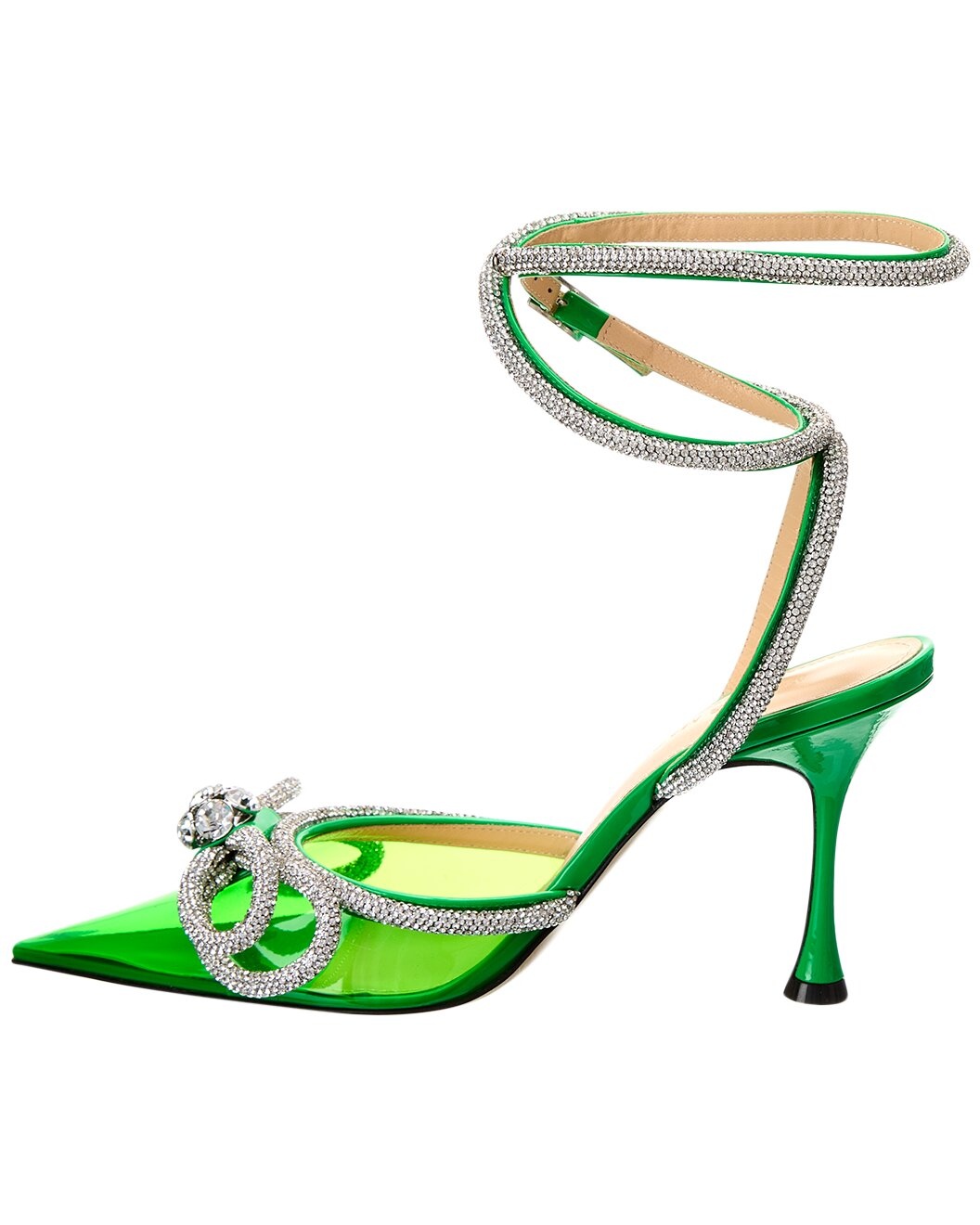 Mach & Mach Double Bow Vinyl & Leather Pump - 2