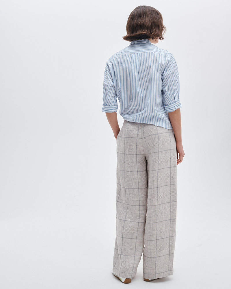 Chappell Plaid Linen Pants 5