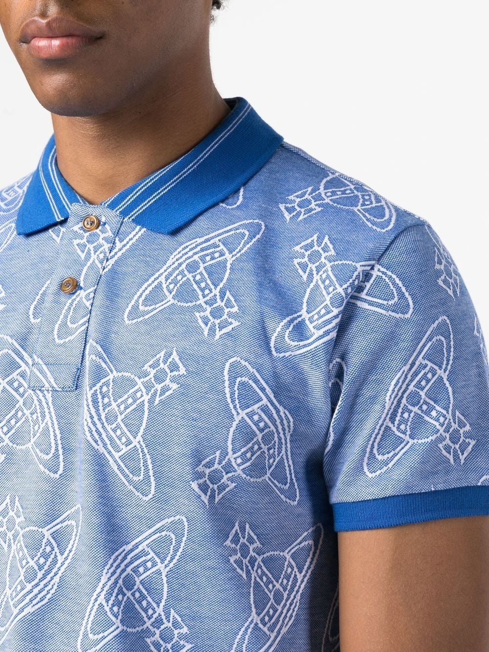 Orb logo-print polo shirt - 5