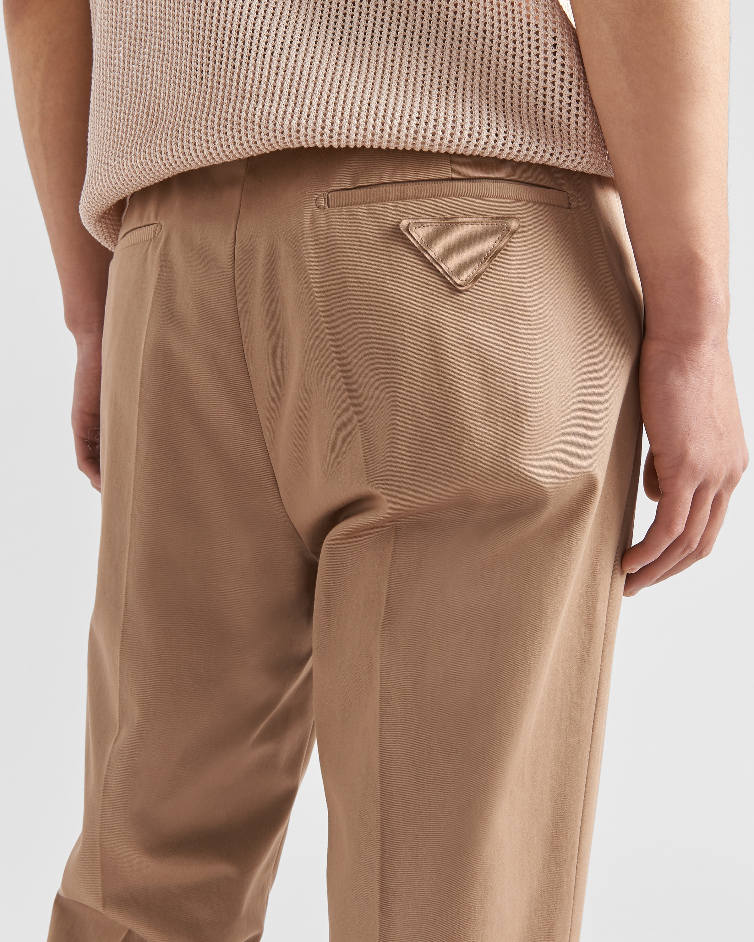 Cotton gabardine pants - 3