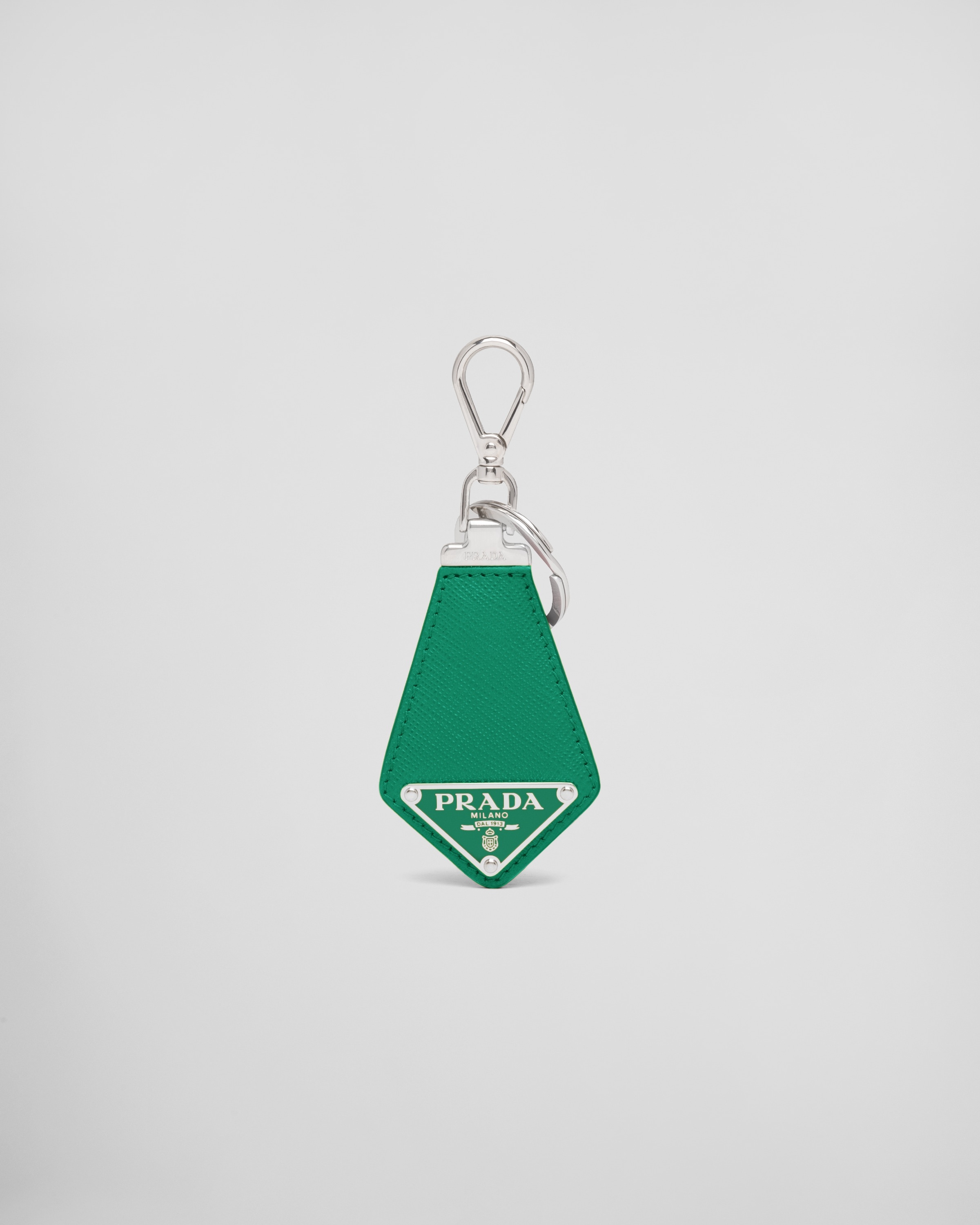 Saffiano leather keychain - 1