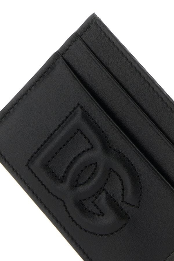 Black leather card holder - 4