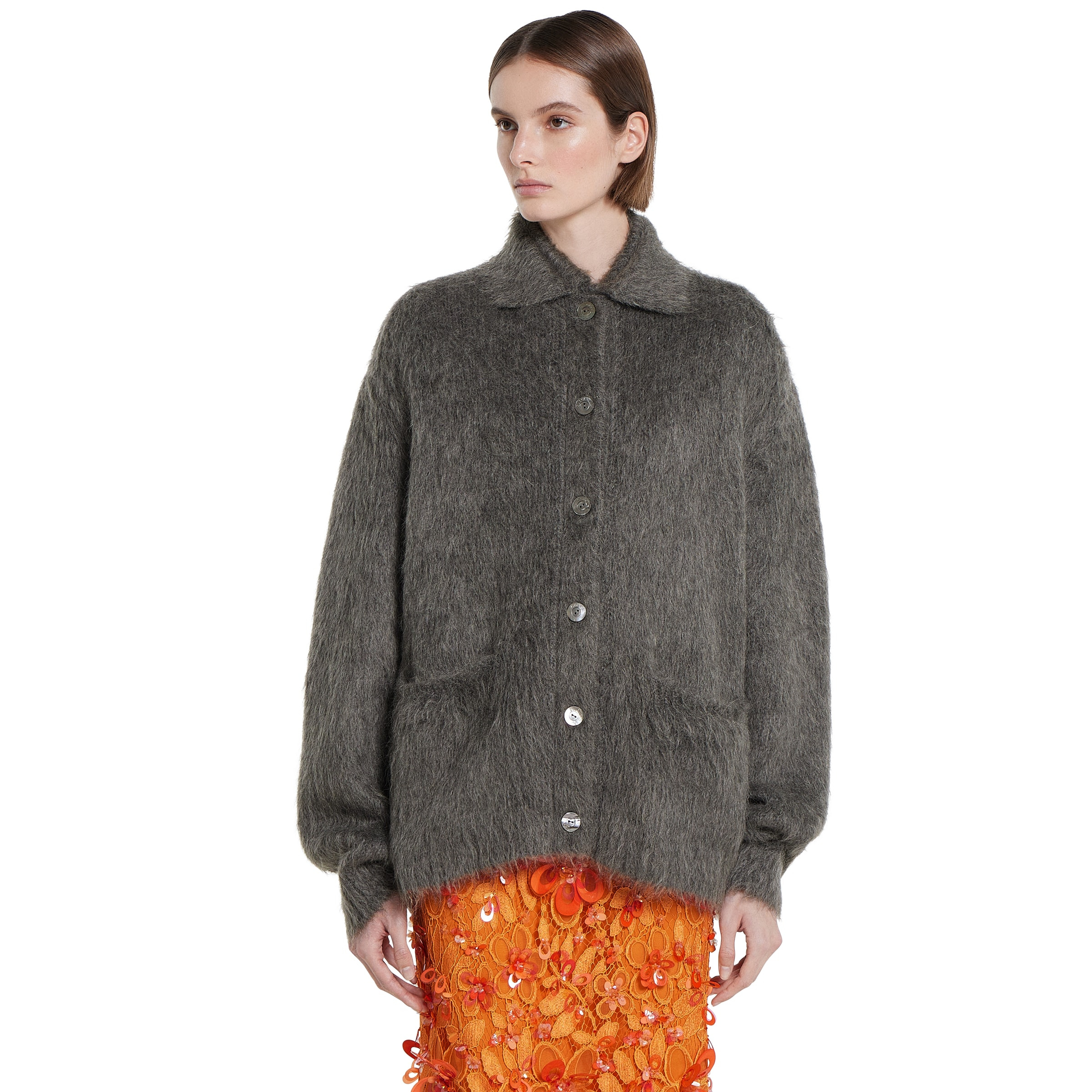 Brushed extra fine mohair cardigan - 3