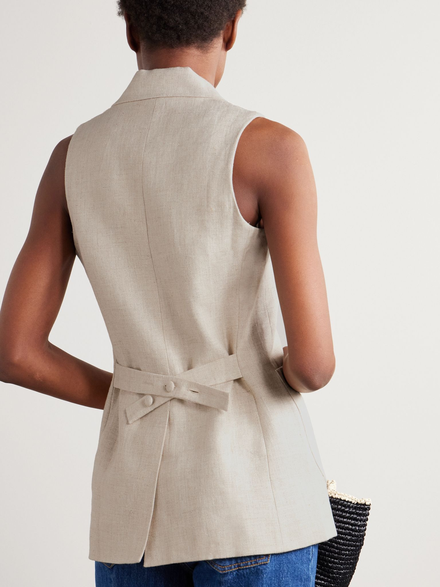 Josette linen vest Beige - 3