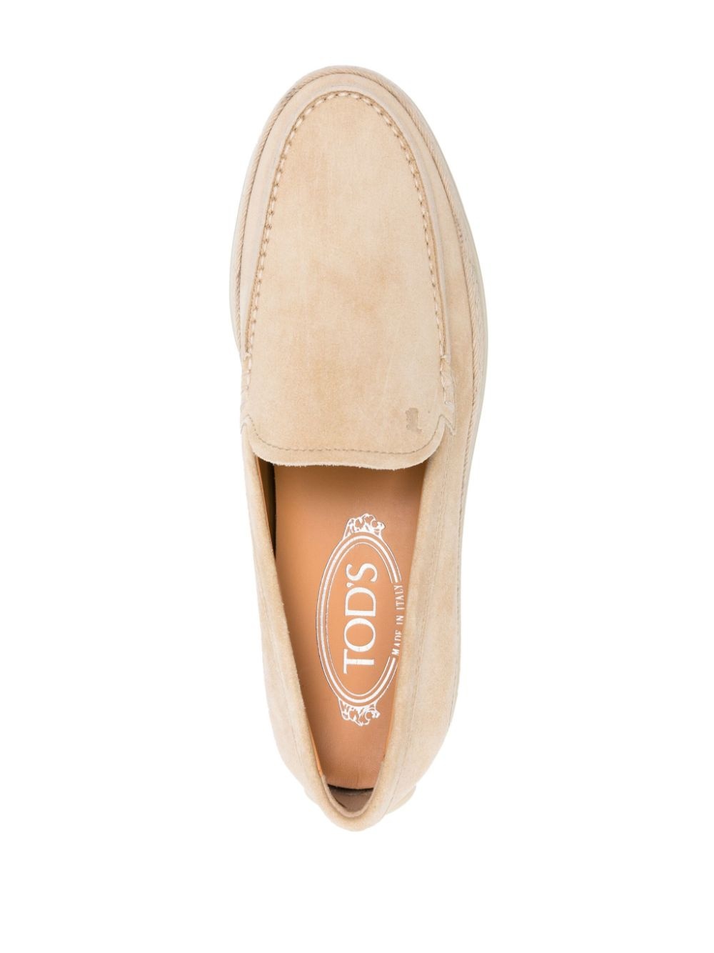 slip-on suede loafers - 4