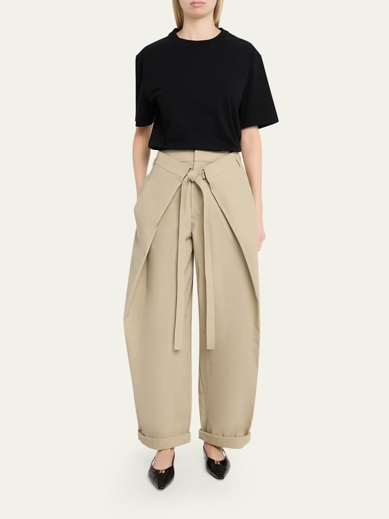 DARKPARK Stela Tie-Front Barrel Pants outlook