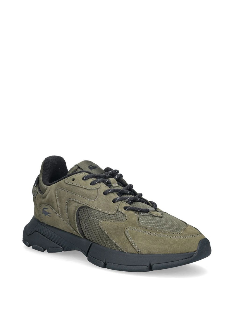 LACOSTE panelled logo-patch sneakers outlook