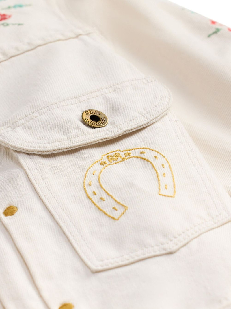 embroidered cotton-linen blend jumpsuit 5