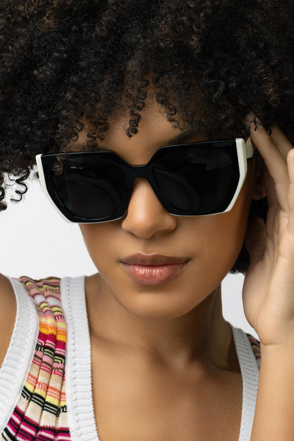 Side Logo Rectangle Sunglasses - 4