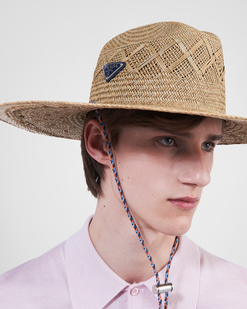 Prada Woven straw hat outlook