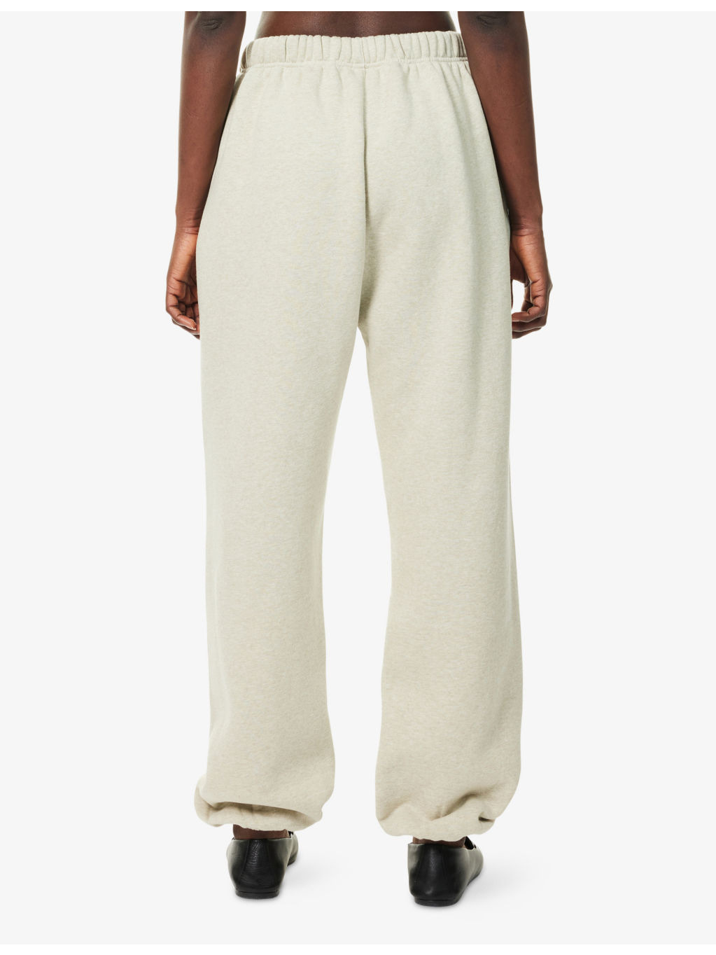 Embossed-Branding Wide-Leg Cotton-Blend Jogging Bottoms - 4