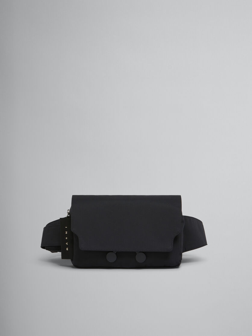 MARNI ロコハッチフリンシエッシスカフ SCMC0059Y0UTW9180 XN99 Marni BLACK CORDURA® CITYSCAPE BELT BAG | REVERSIBLE