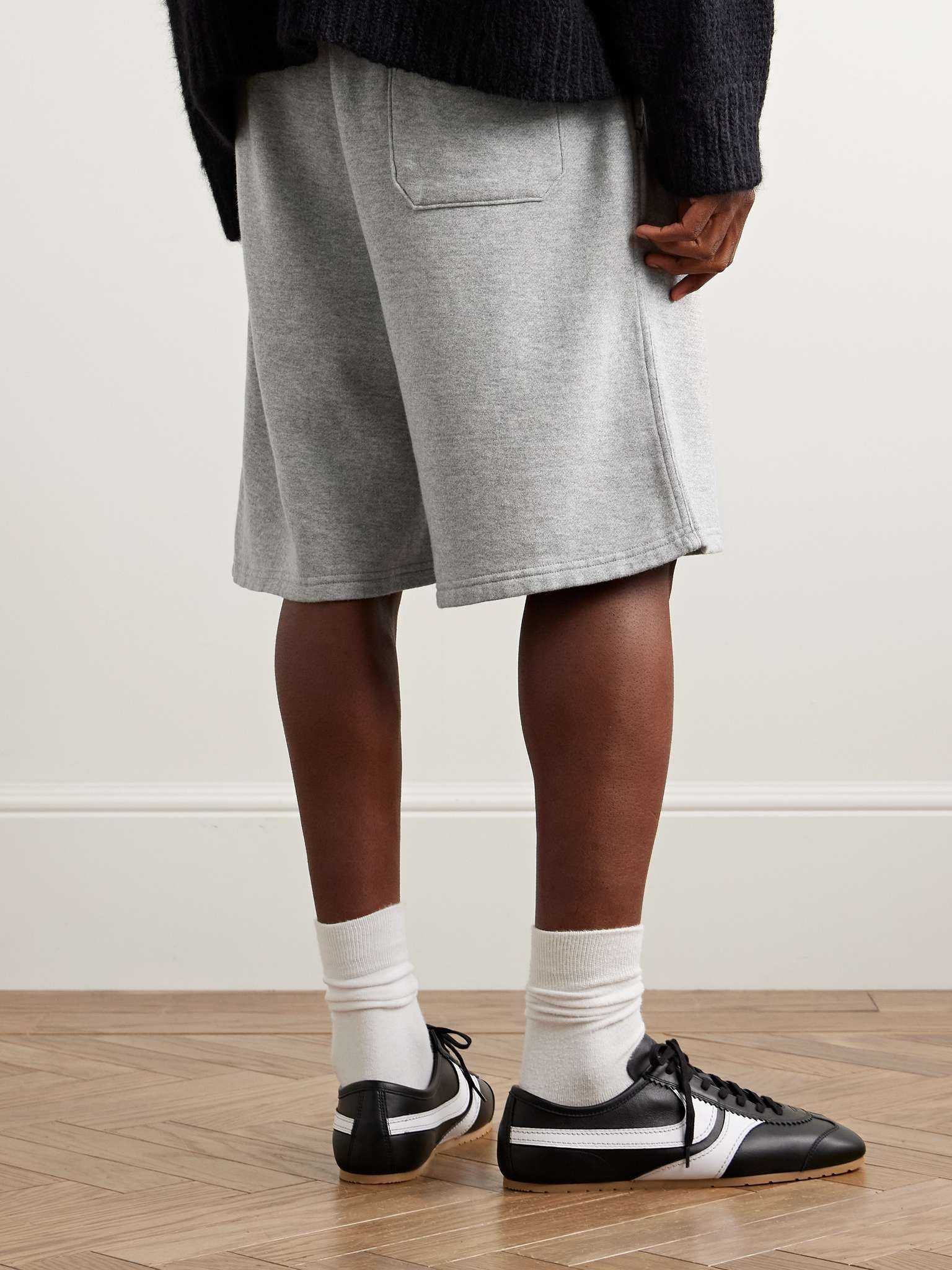 Daily Wide-Leg Cotton and Cashmere-Blend Jersey Shorts - 3