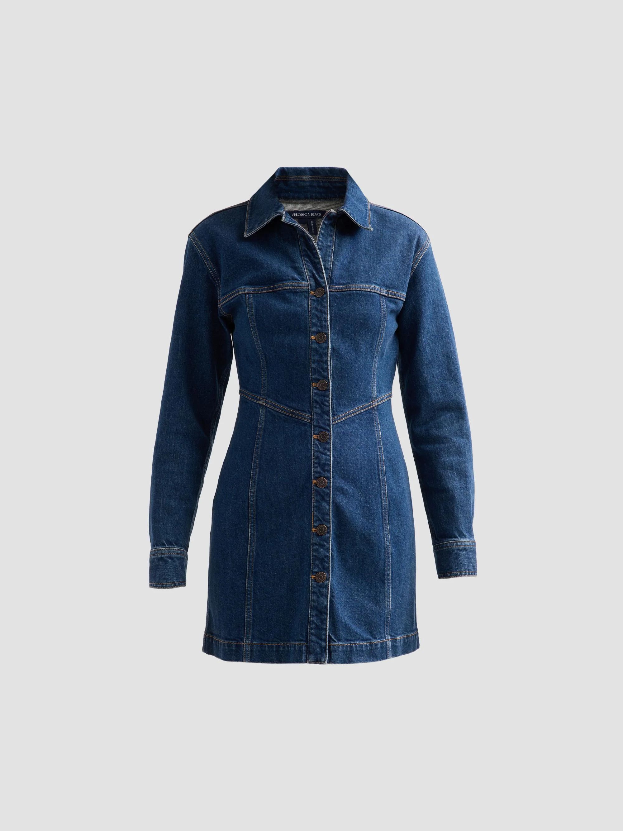 Women's Bandera Denim Mini Shirtdress - City Lights - 1