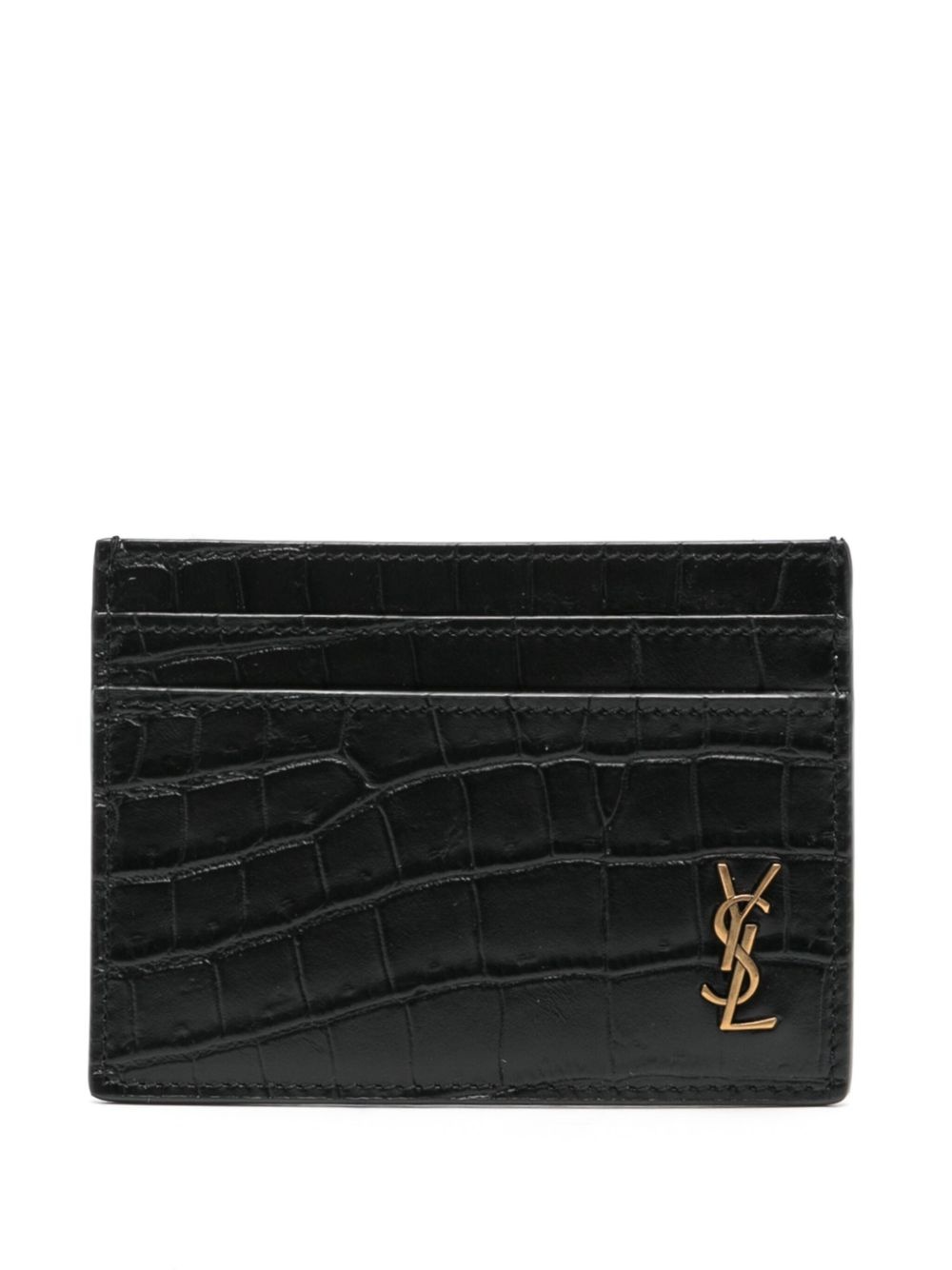 Monogram embossed card holder - 1