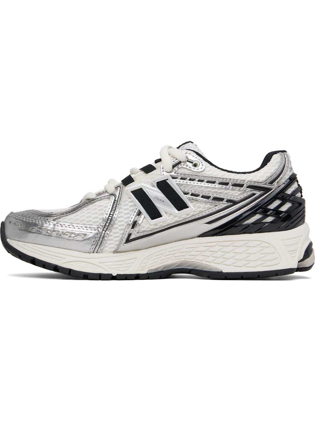 White & Silver 1906R Sneakers - 3