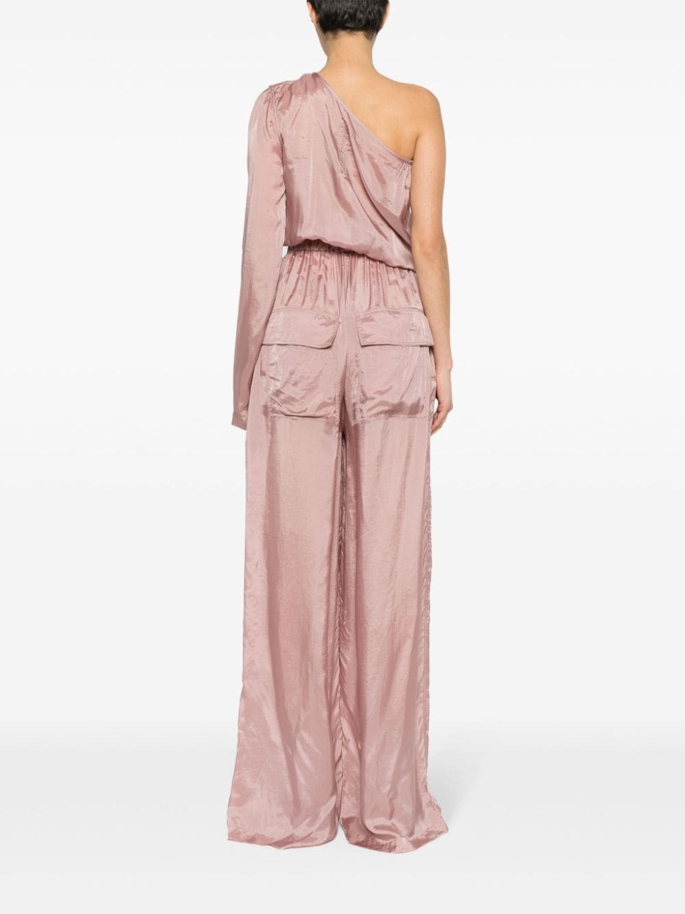 asymmetric organza playsuit - 4