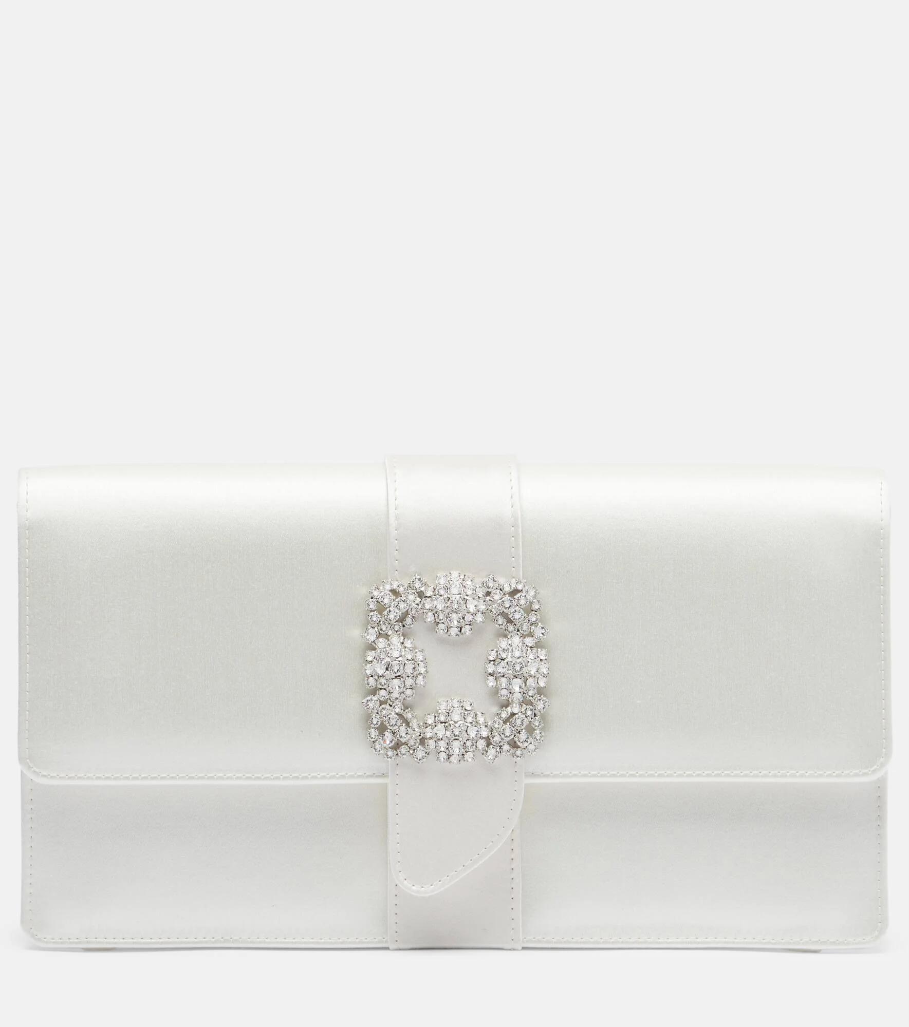 Capri embellished satin clutch - 1