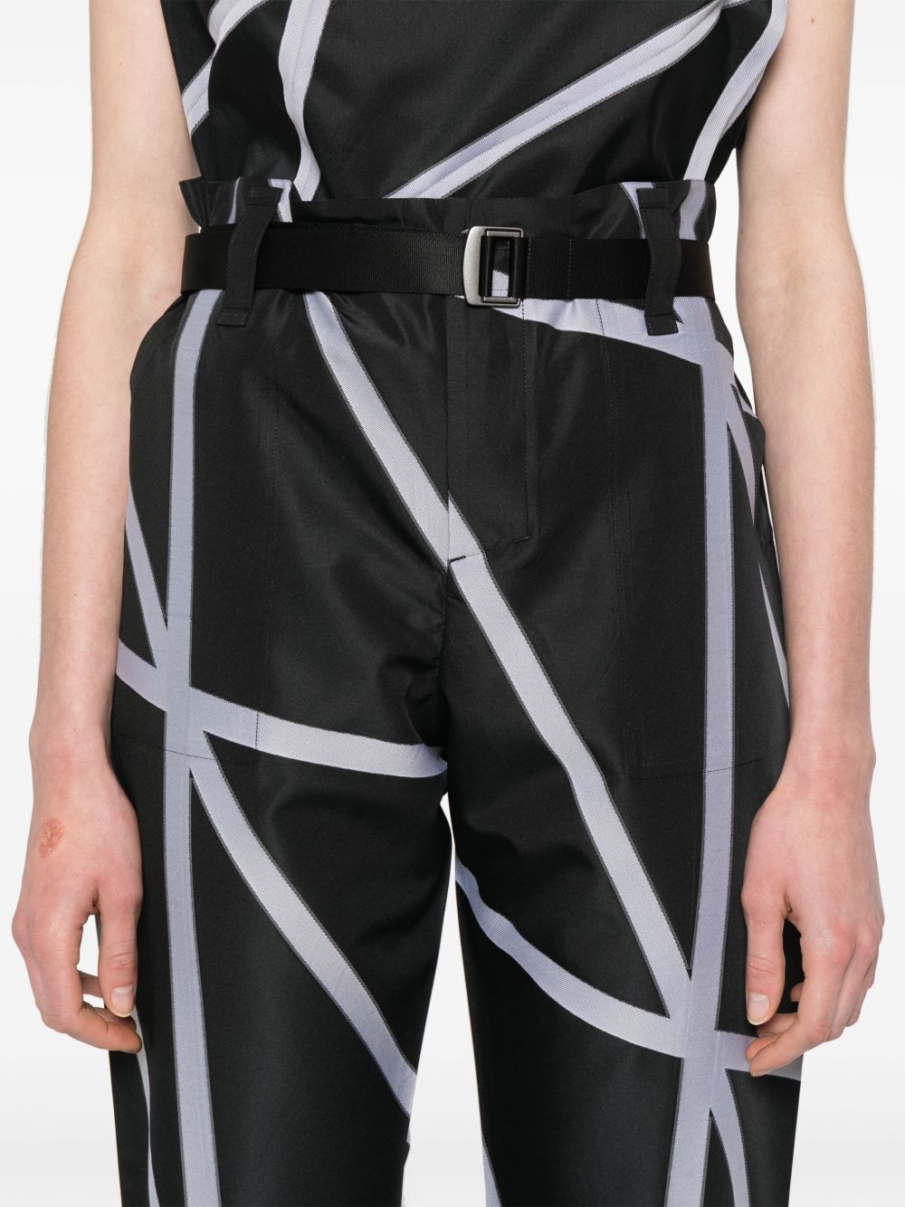 NO.5 jacquard trousers - 5