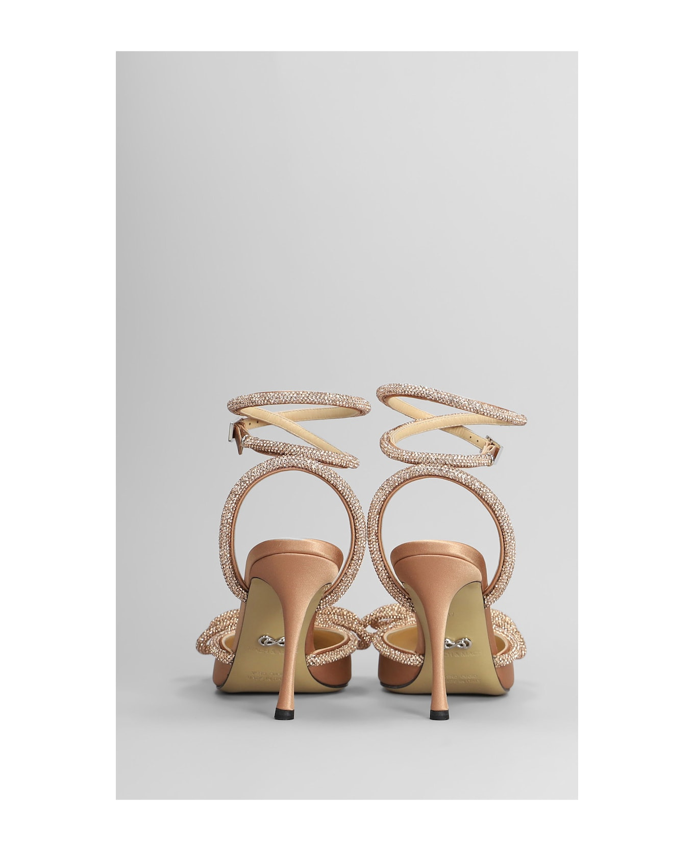 Pumps In Bronze Satin - 4