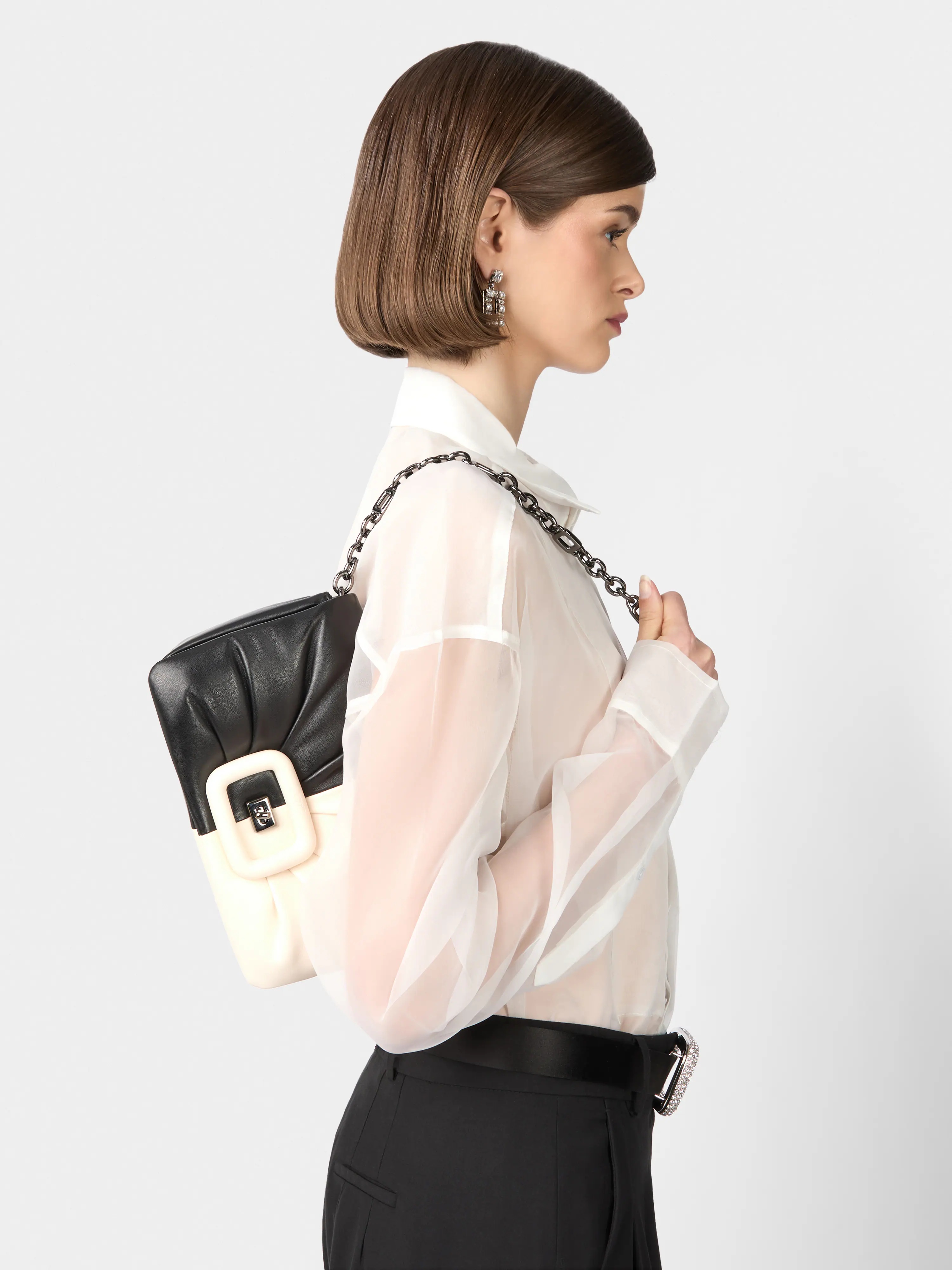 Viv' Choc Bag in leather - 8