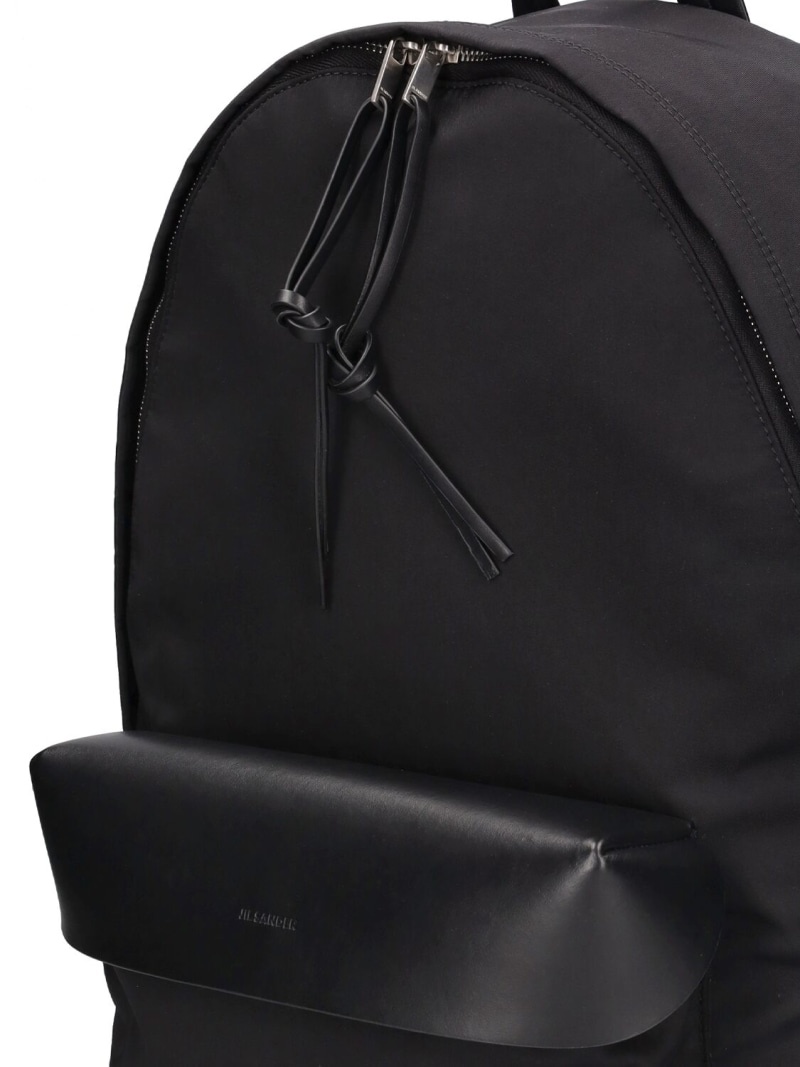 Nylon & leather backpack - 3