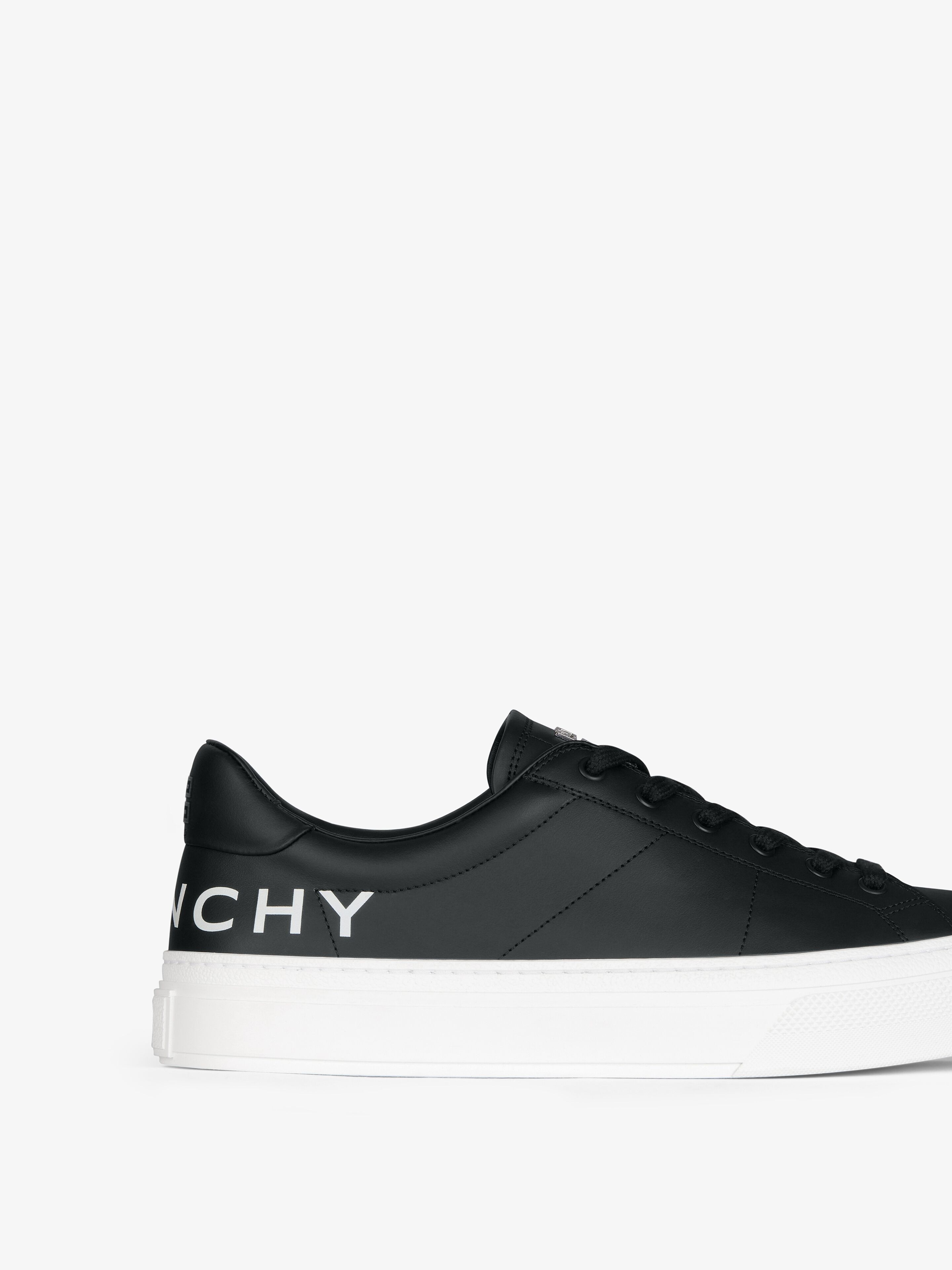 CITY SPORT SNEAKERS IN LEATHER WITH PRINTED GIVENCHY LOGO - 6
