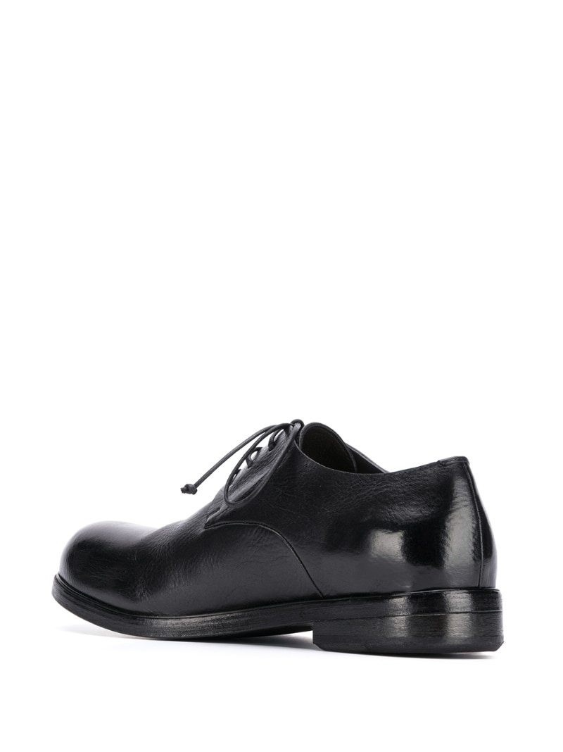 textured lace-up Derby shoes - 3