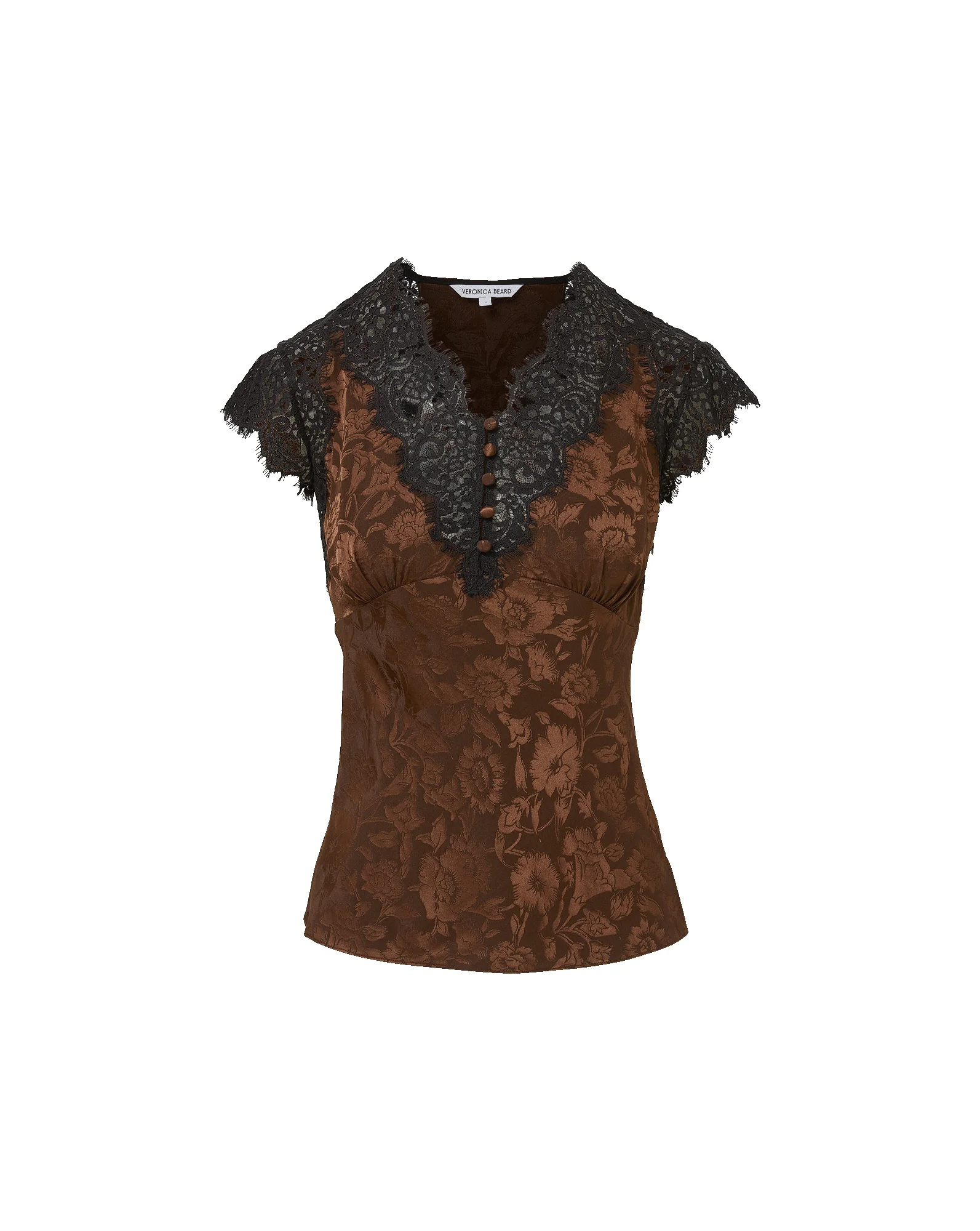 PASCALINE LACE-TRIMMED TOP - 1