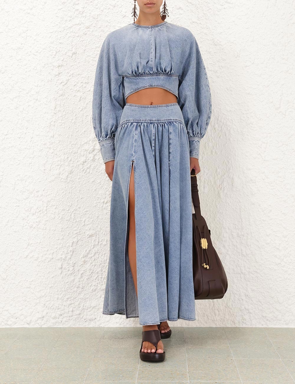 DENIM CIRCLE SKIRT - 2