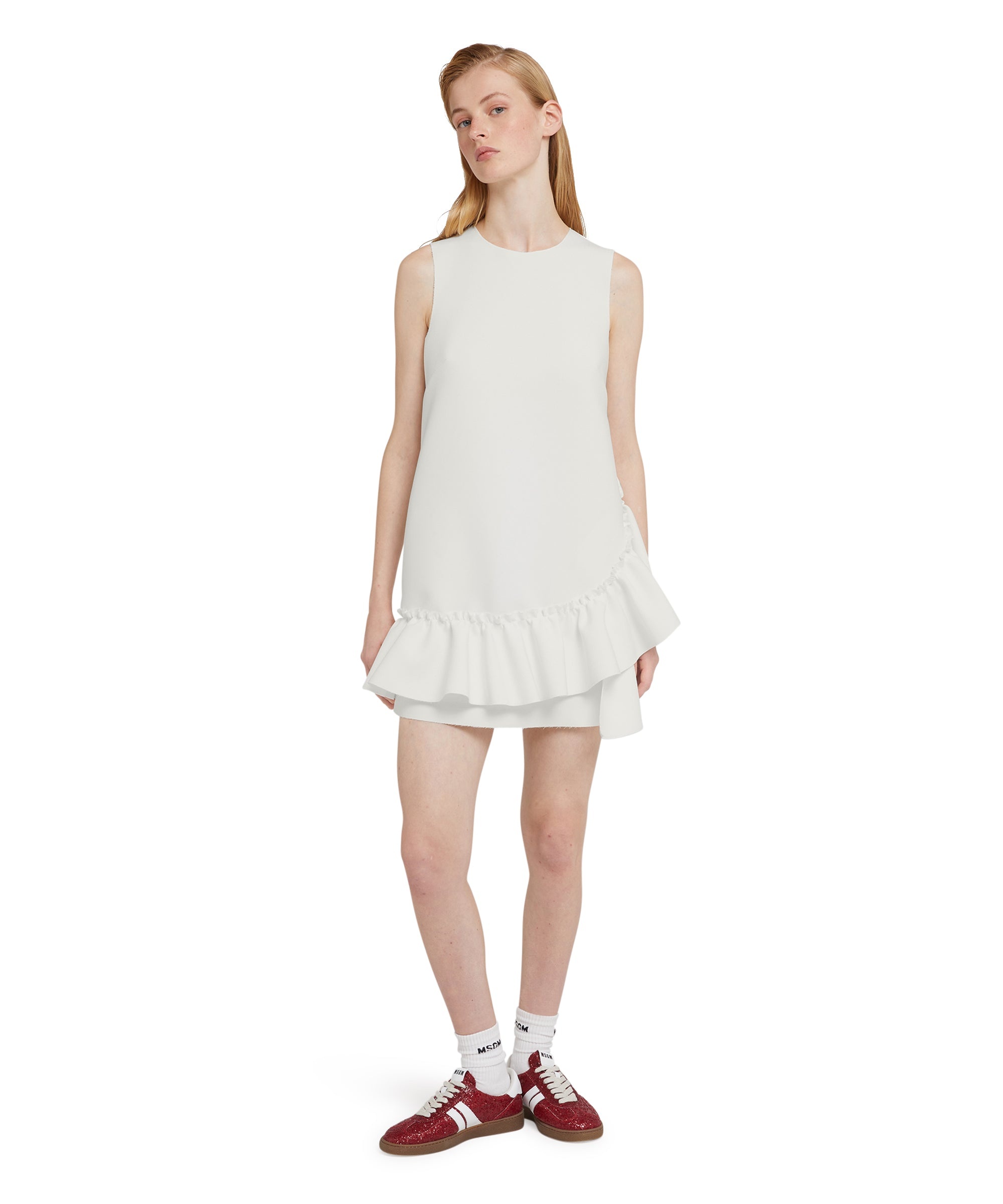 ワンピース MSGM CADY DOUBLE CREPE RUFFLE DRESS MSGM - CADY DOUBLE CREPE RUFFLE DRESS - Eleonora Bonucci